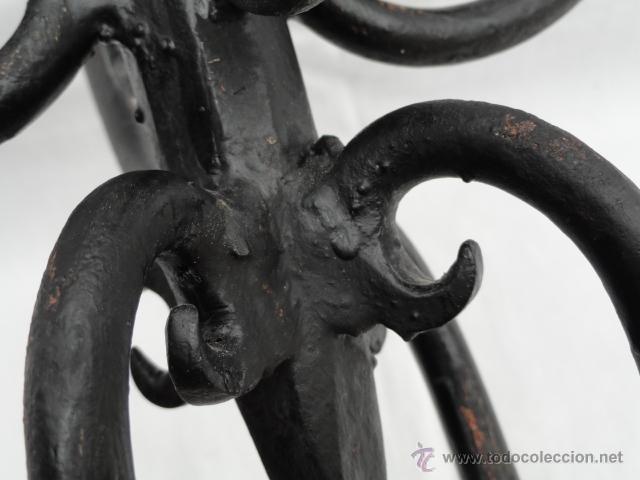 Antig&uuml;edades: CANDELABRO DE HIERRO. - Foto 7