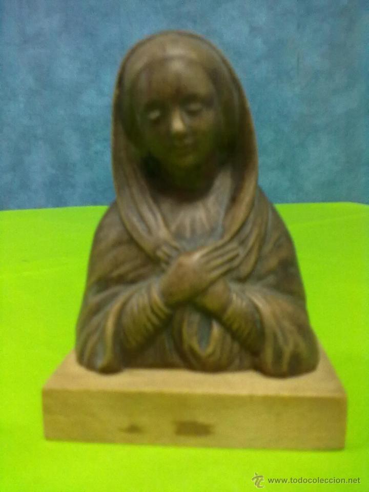 Antig&uuml;edades: BUSTO VIRGEN TERRACOTA - Foto 1
