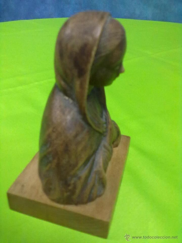 Antig&uuml;edades: BUSTO VIRGEN TERRACOTA - Foto 3
