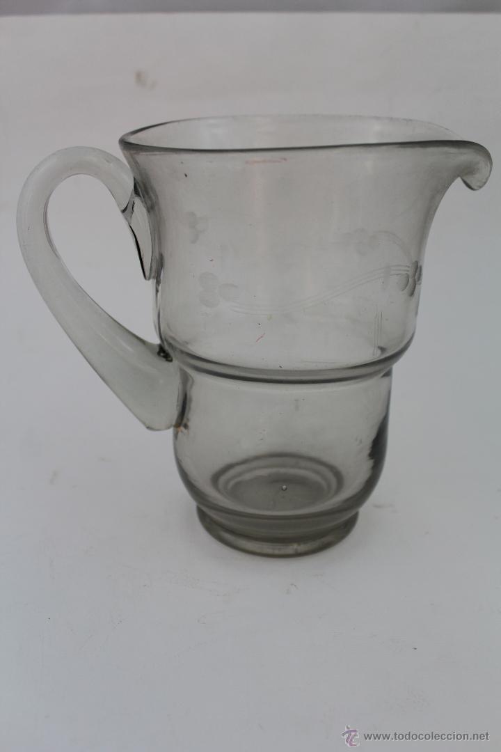 Antig&uuml;edades: jarra antigua de cristal - Foto 2