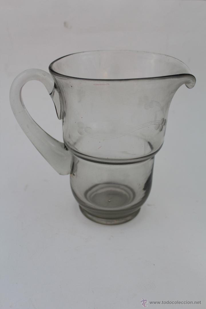 Antig&uuml;edades: jarra antigua de cristal - Foto 3