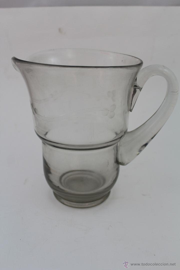Antig&uuml;edades: jarra antigua de cristal - Foto 4