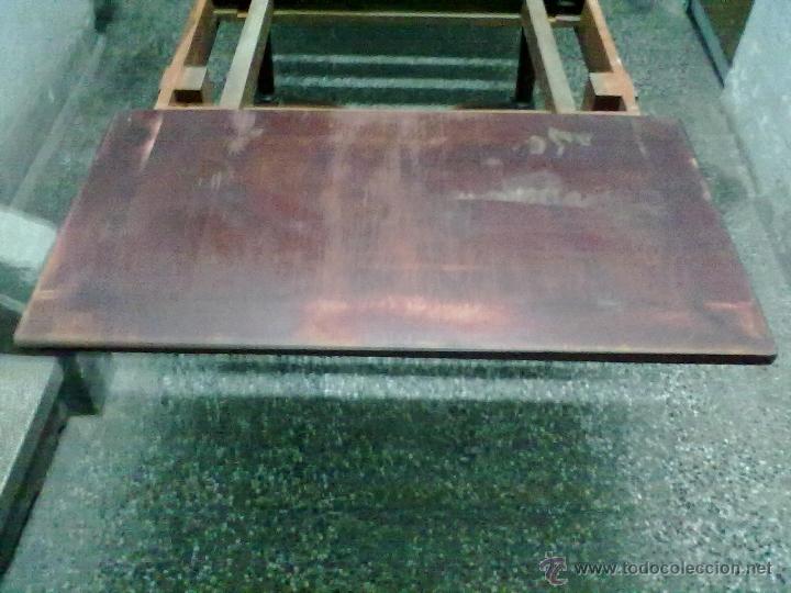 Antig&uuml;edades: MESA CAOBA EXTENSIBLE DE COMEDOR PARA RESTAURAR - Foto 3