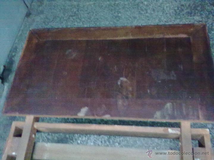Antig&uuml;edades: MESA CAOBA EXTENSIBLE DE COMEDOR PARA RESTAURAR - Foto 4