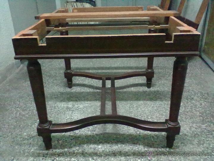 Antig&uuml;edades: MESA CAOBA EXTENSIBLE DE COMEDOR PARA RESTAURAR - Foto 5