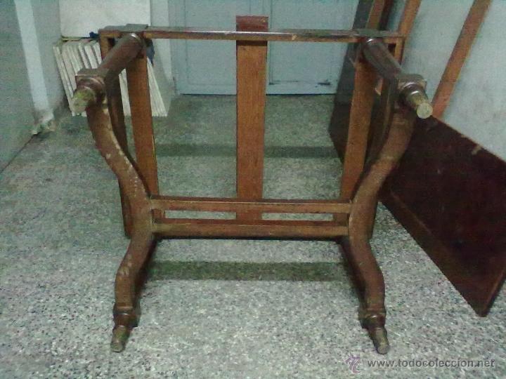 Antig&uuml;edades: MESA CAOBA EXTENSIBLE DE COMEDOR PARA RESTAURAR - Foto 10