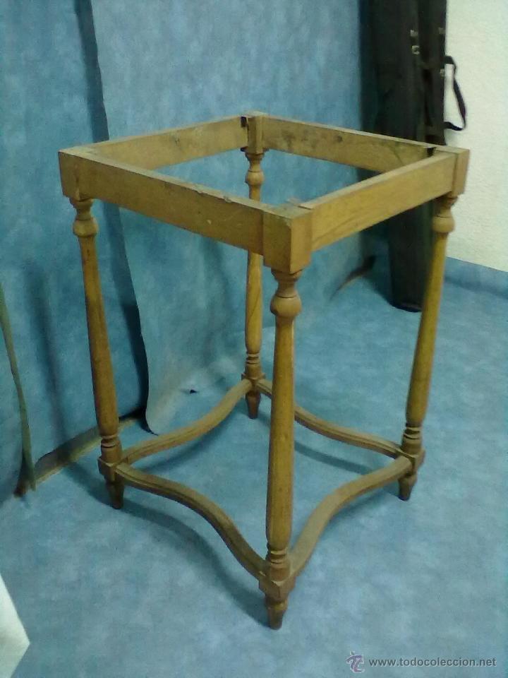 Antig&uuml;edades: PIE DE MESA PARA RESTAURAR - Foto 1