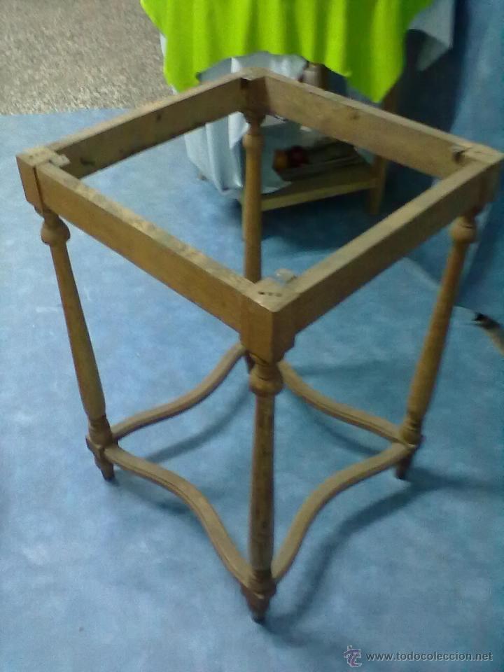 Antig&uuml;edades: PIE DE MESA PARA RESTAURAR - Foto 2