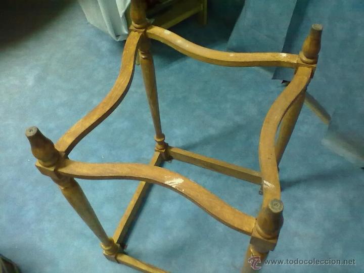 Antig&uuml;edades: PIE DE MESA PARA RESTAURAR - Foto 3