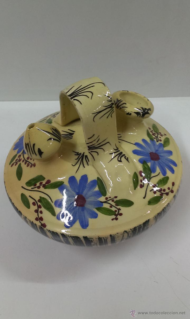 Antig&uuml;edades: BONITO BOTIJO EN CERAMICA PINTADA - Foto 3