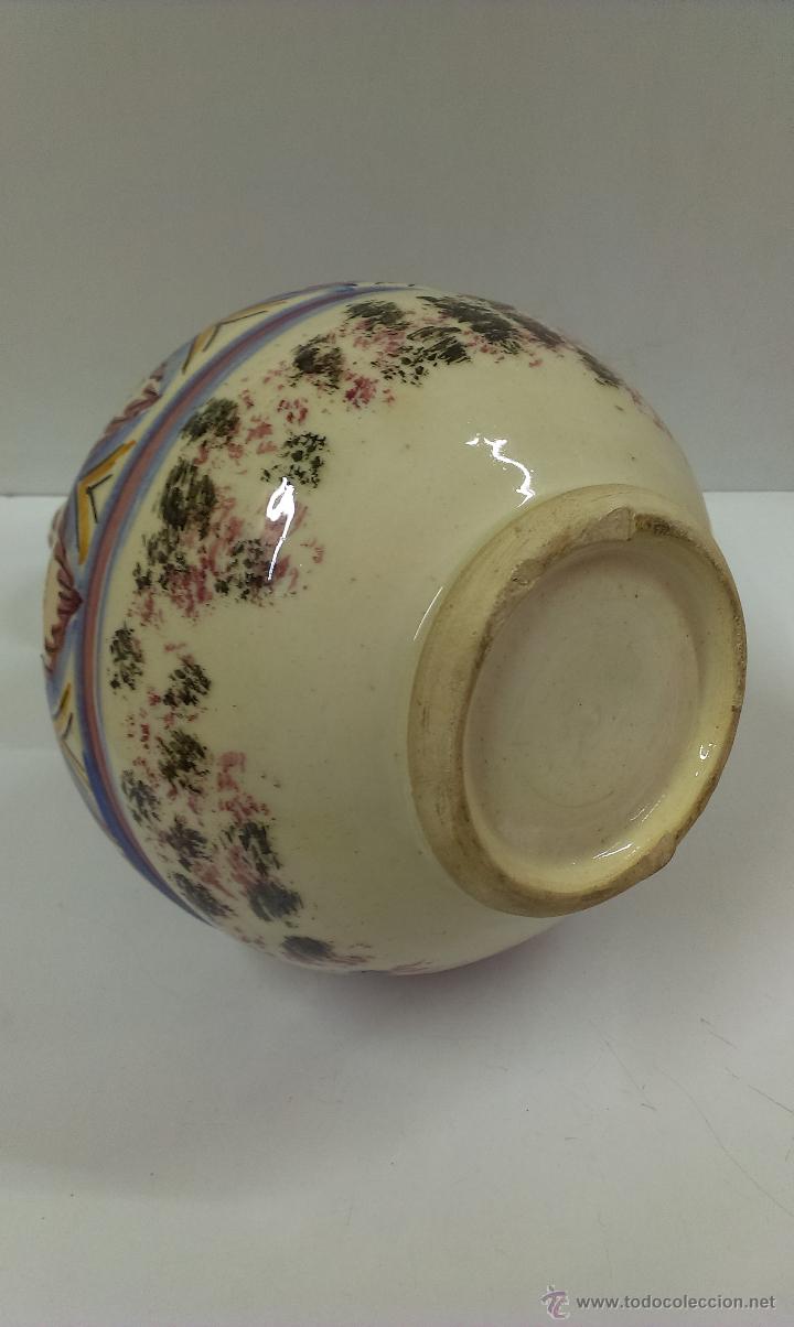 Antig&uuml;edades: BONITO BOTIJO EN CERAMICA PINTADA - Foto 4