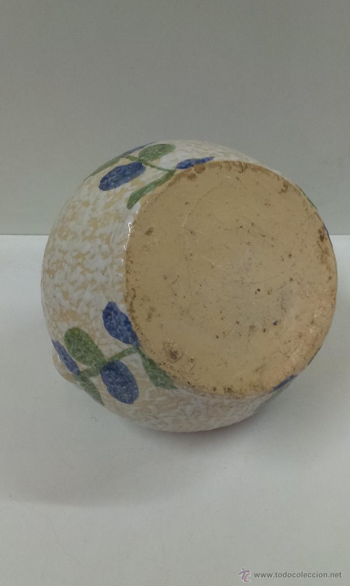 Antig&uuml;edades: BONITO BOTIJO EN CERAMICA PINTADA - Foto 5