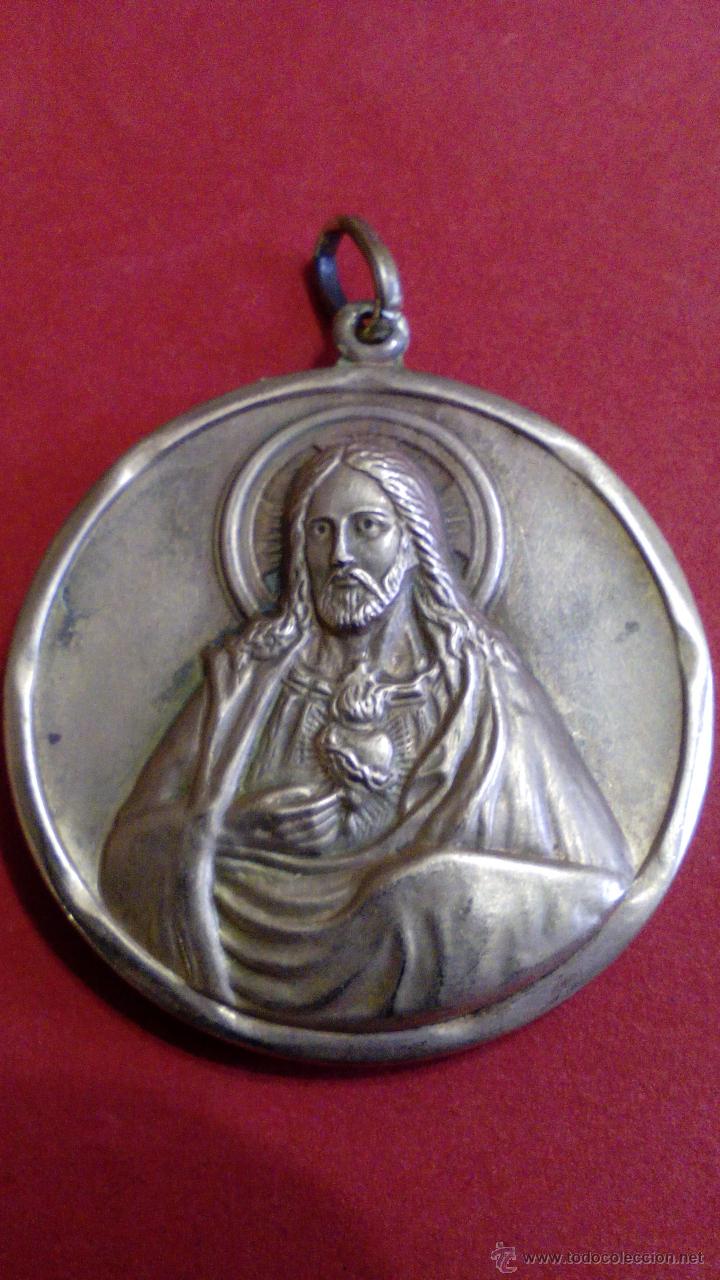 Antig&uuml;edades: MEDALLA RELIGIOSA EN COBRE - Foto 1