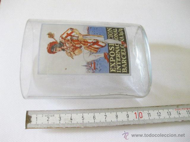 Antig&uuml;edades: Vaso de la Exposici&oacute;n Internacional de Barcelona de 1929. - Foto 2