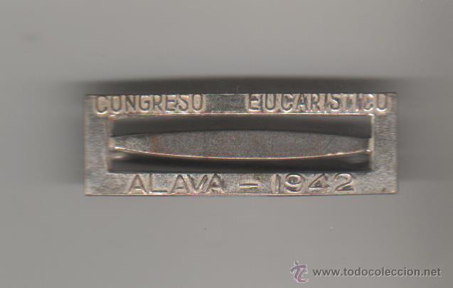 Antig&uuml;edades: insignia del congreso eucaristico de alava 1942 - Foto 1
