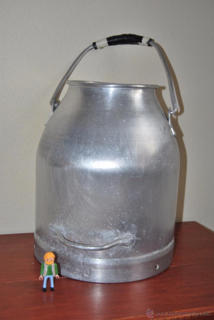 Antig&uuml;edades: LECHERA DE ALUMINIO - OLLA DE LECHE - CANTABRIA - Foto 2