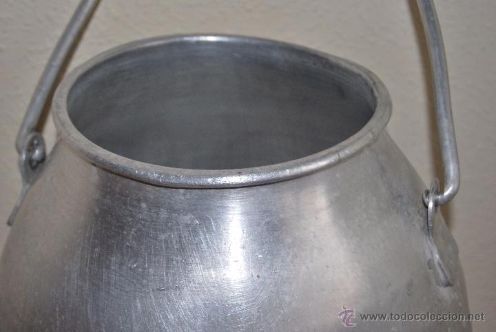 Antig&uuml;edades: LECHERA DE ALUMINIO - OLLA DE LECHE - CANTABRIA - Foto 4
