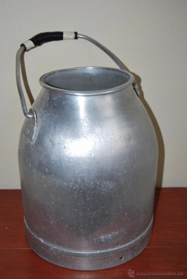 Antig&uuml;edades: LECHERA DE ALUMINIO - OLLA DE LECHE - CANTABRIA - Foto 6
