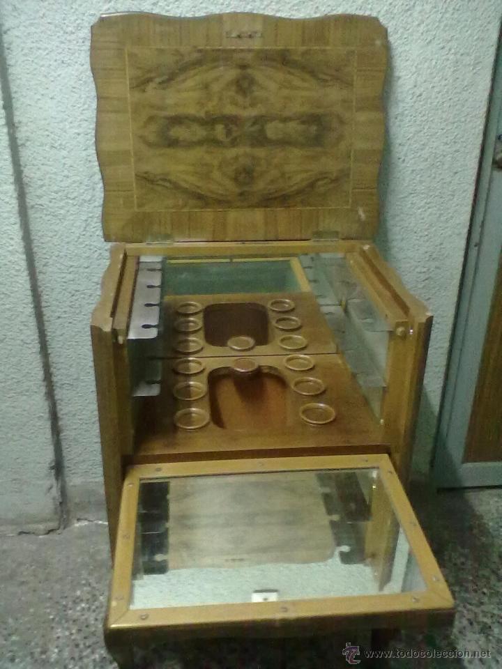 Antig&uuml;edades: MUEBLE BAR LUIS XV NOGAL - Foto 2
