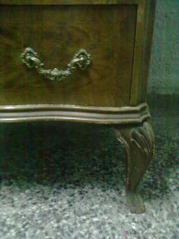 Antig&uuml;edades: MUEBLE BAR LUIS XV NOGAL - Foto 4