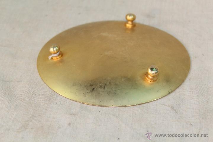 Antig&uuml;edades: PLATO dorado con electrolisis vintage - Foto 3