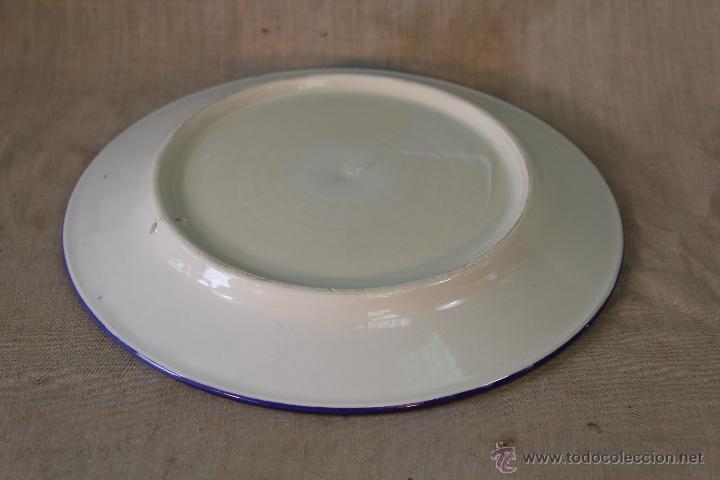 Antig&uuml;edades: plato en ceramica para colgar - Foto 2