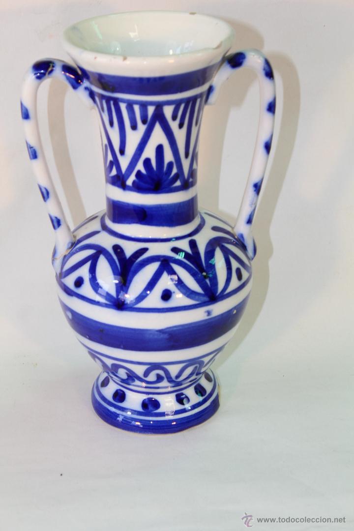 Antig&uuml;edades: jarron en ceramica de manises - Foto 1