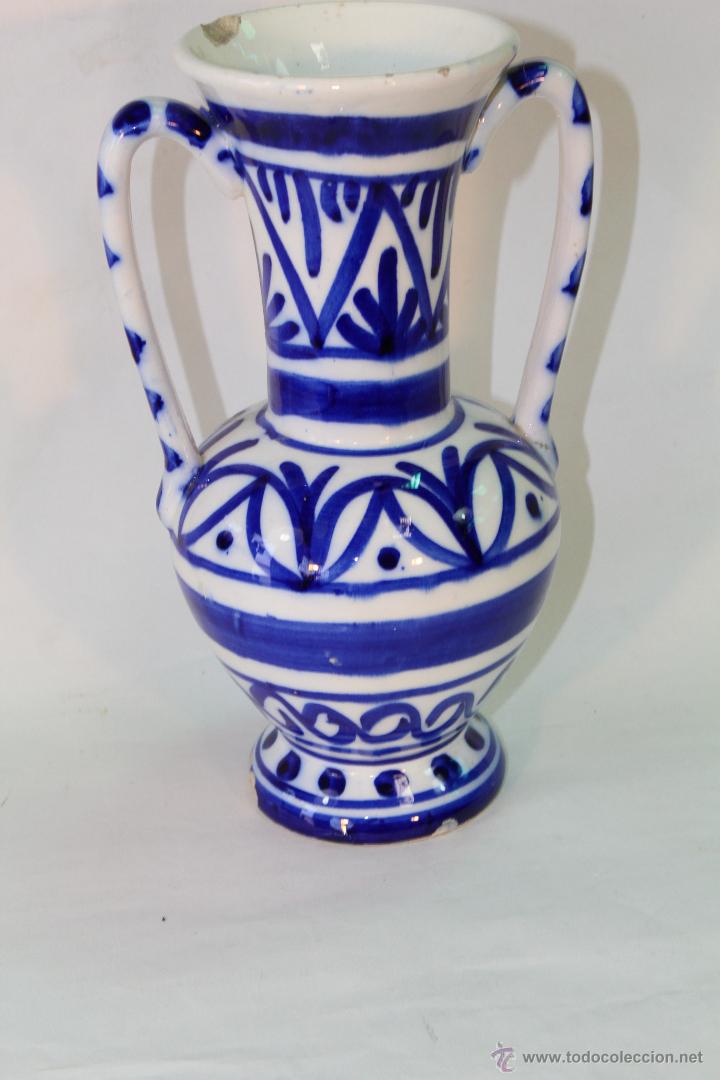 Antig&uuml;edades: jarron en ceramica de manises - Foto 6