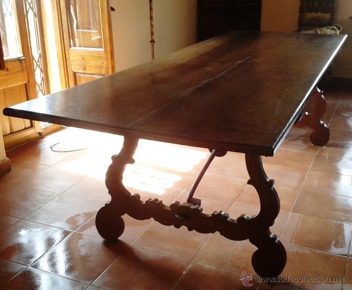 dinastía Numérico compensar mesa de nogal s. xix. patas talladas en forma d - Buy Antique tables on  todocoleccion