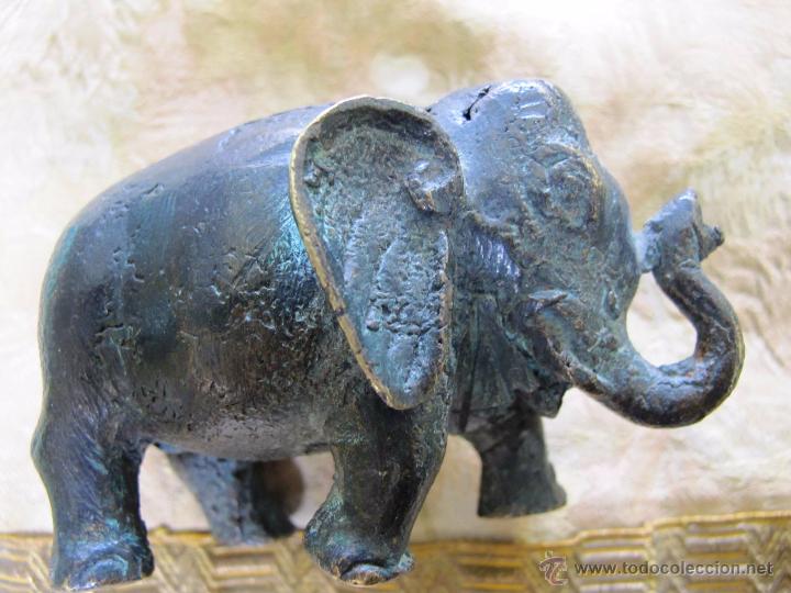 Antig&uuml;edades: ESCULTURA DE BRONCE - ELEFANTE.