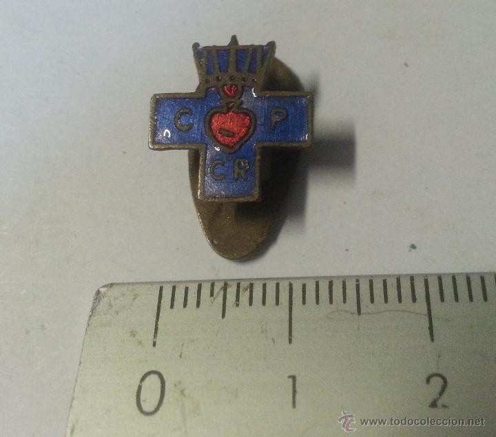 Antig&uuml;edades: Insignia de ojal religiosa, esmaltada - Foto 1