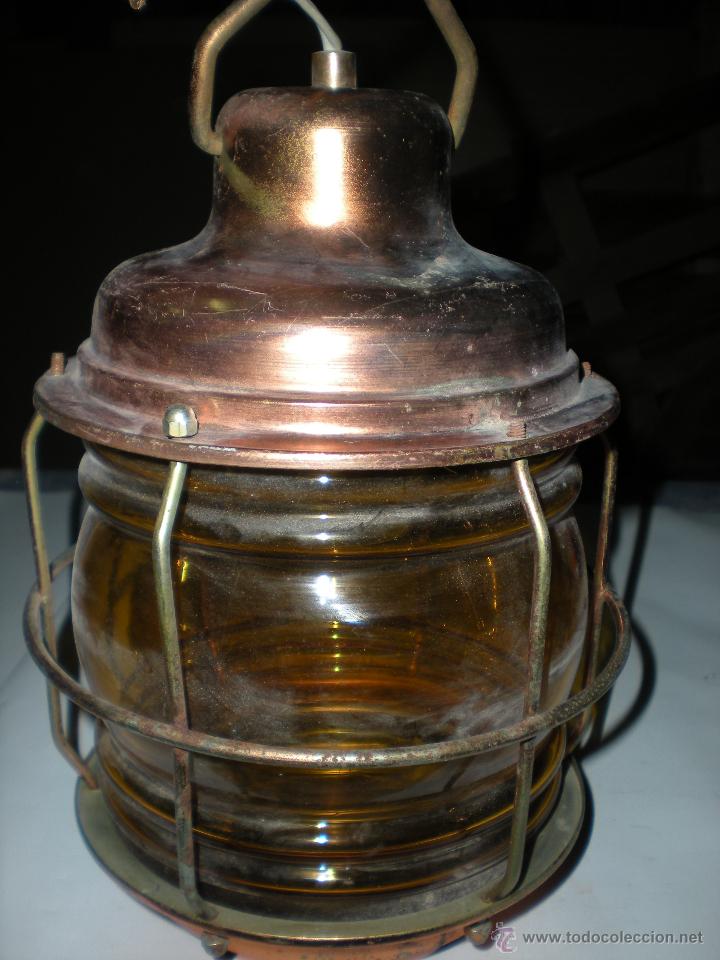 Antig&uuml;edades: Farol de cobre 70x27x17cm - Foto 2