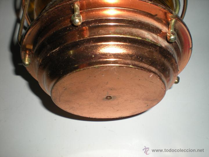 Antig&uuml;edades: Farol de cobre 70x27x17cm - Foto 5