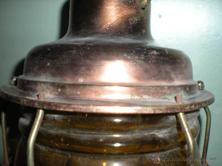 Antig&uuml;edades: Farol de cobre 70x27x17cm - Foto 6