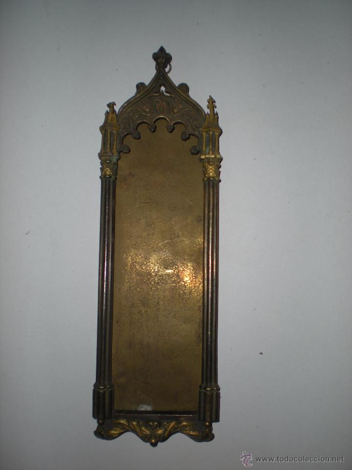 Antig&uuml;edades: Capilla de metal 26x8cm - Foto 1