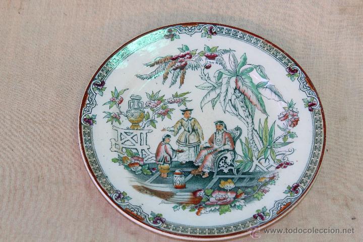 Antig&uuml;edades: PLATO EN PORCELANA CHINA - Foto 1