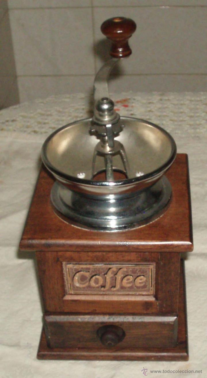 Antiguidades: molinillo de cafe nuevo sin uso decorado