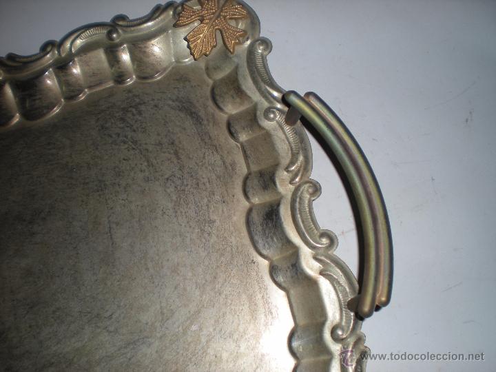Antig&uuml;edades: Bandeja met&aacute;lica 46x21cm - Foto 2