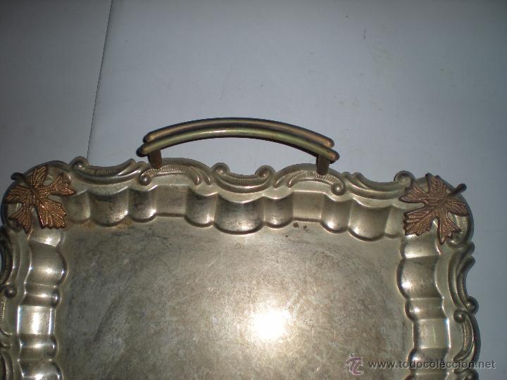 Antig&uuml;edades: Bandeja met&aacute;lica 46x21cm - Foto 5