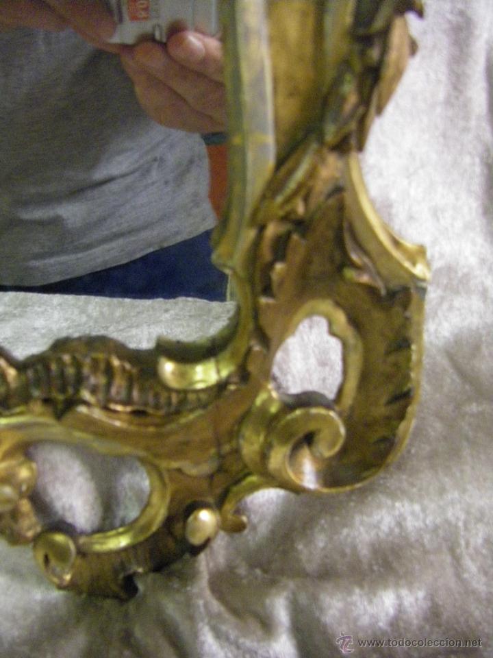 Antigüedades: Pareja de cornucopias en pan de oro de finales del siglo XVIII estilo Carlos IV - Foto 10 - 50247812