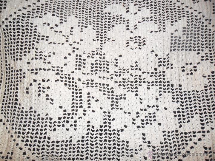 Antig&uuml;edades: Coj&iacute;n / cuadrante - encaje de crochet - Foto 3