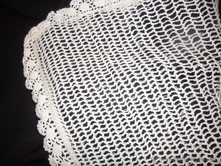 Antig&uuml;edades: Coj&iacute;n / cuadrante - encaje de crochet - Foto 5