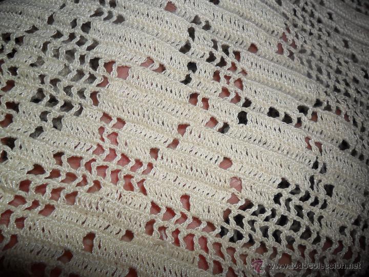 Antig&uuml;edades: Coj&iacute;n / cuadrante - encaje de crochet - Foto 6
