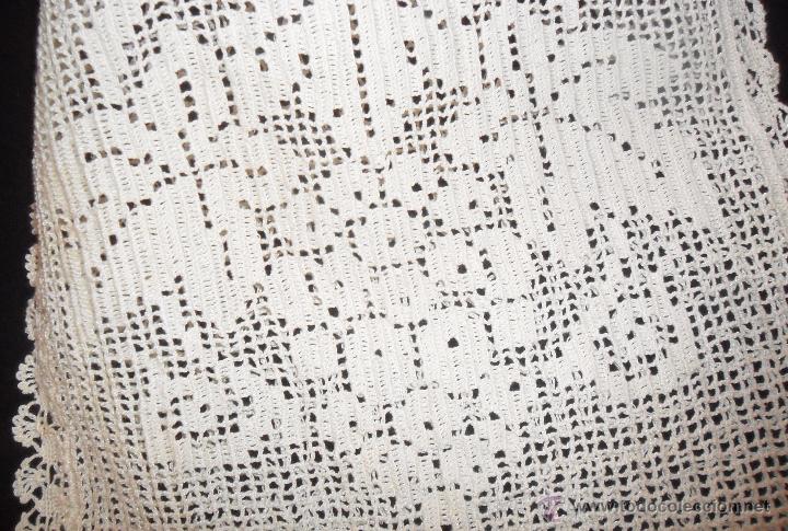 Antig&uuml;edades: Coj&iacute;n / Cuadrante - encaje de crochet - Foto 3