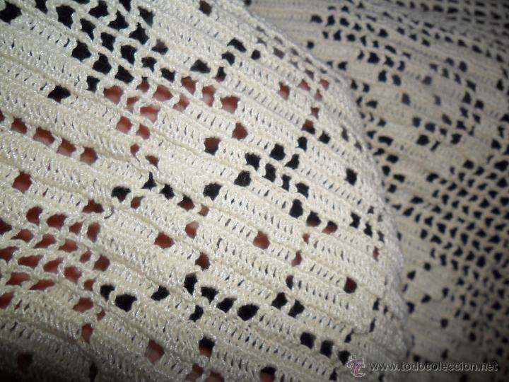Antig&uuml;edades: Coj&iacute;n / Cuadrante - encaje de crochet - Foto 5