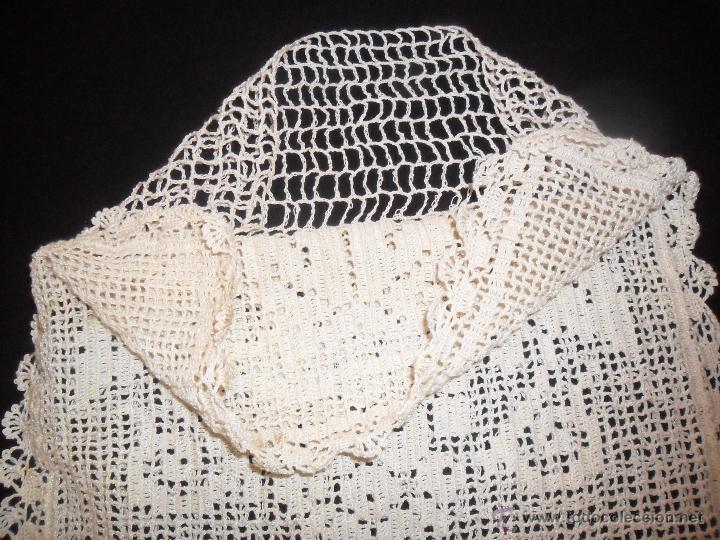 Antig&uuml;edades: Coj&iacute;n / Cuadrante - encaje de crochet - Foto 6
