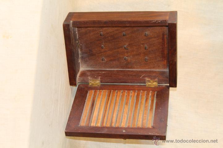 Antig&uuml;edades: caja joyero en madera - Foto 3