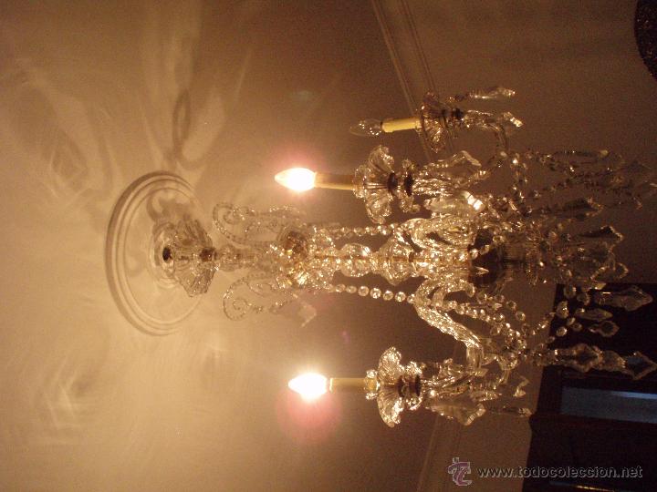 Antig&uuml;edades: LAMPARA DE CRISTAL - Foto 2