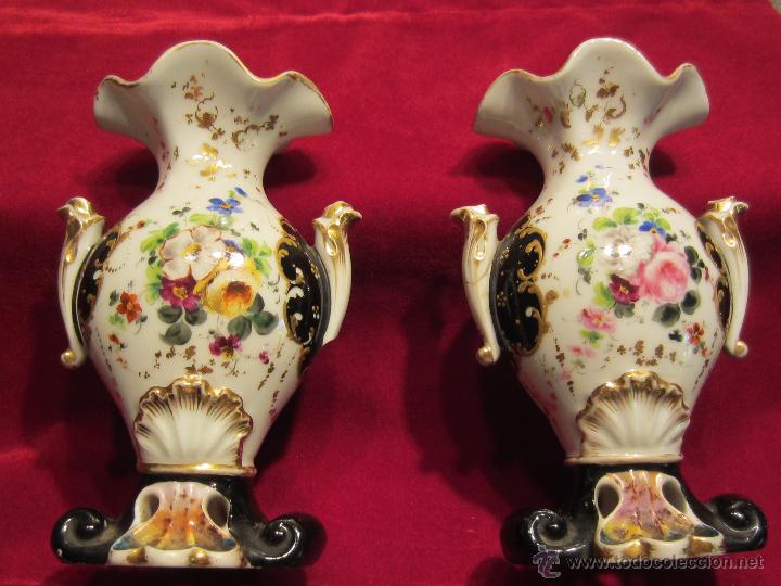 Antig&uuml;edades: pareja jarron napoleon III - Foto 1
