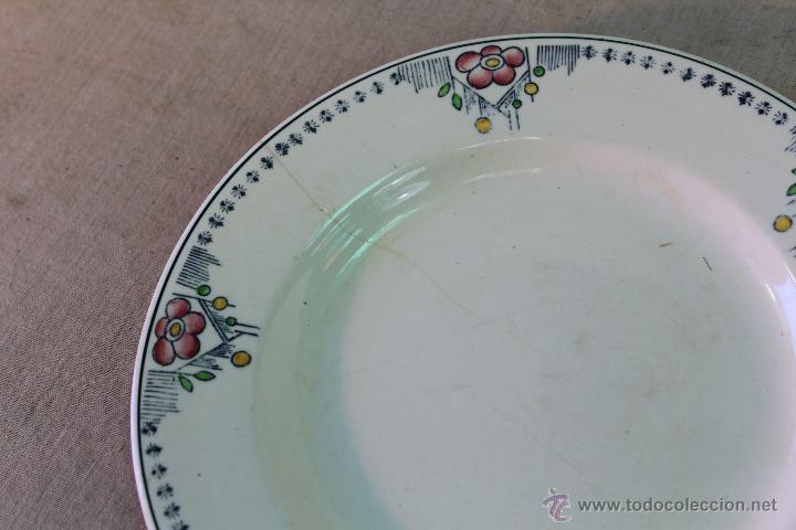 Antig&uuml;edades: 5 PLATOS PEQUE&Ntilde;OS  DE LOZA - Foto 4